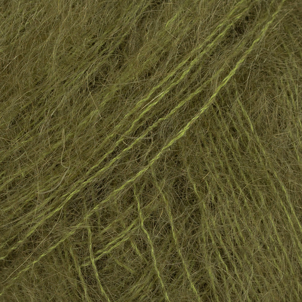 Włóczka Drops Kid-Silk 66 / ciemna oliwka / uni color 