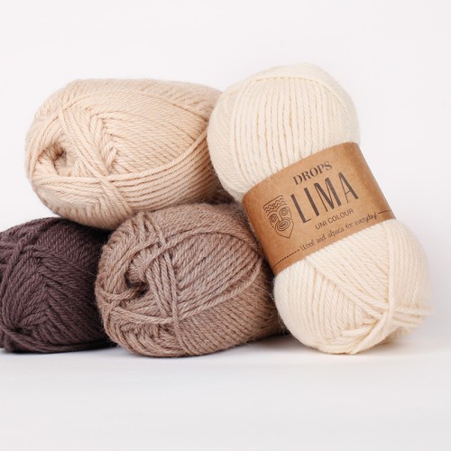DROPS Lima 5610, 0206, 0619, 0100
