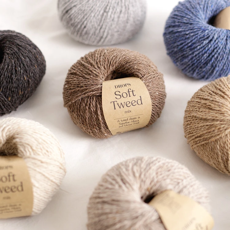 DROPS Soft Tweed 09, 01, 02, 04, 10, 06, 05