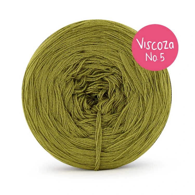 Włóczka KOKONKI Visco no. 5 - oliwka / 5 nitek / 400 m / 125 g - GOTOWY