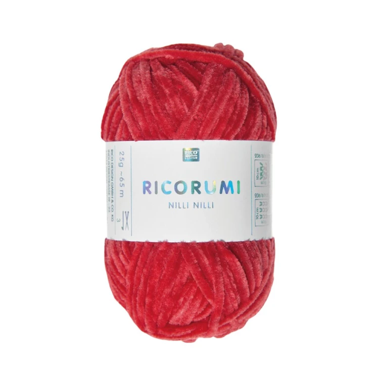Włóczka Rico Design Ricorumi Nilli Nilli 009 / czerwień