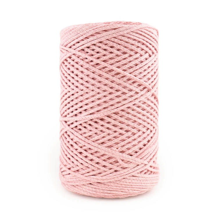 Sznurek Macrame Cotton by KOKONKI 2mm / rolka 200m / 232 baby róż