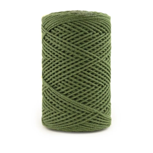 Sznurek Macrame Cotton by KOKONKI 2mm / rolka 200m / paproć - OUTLET