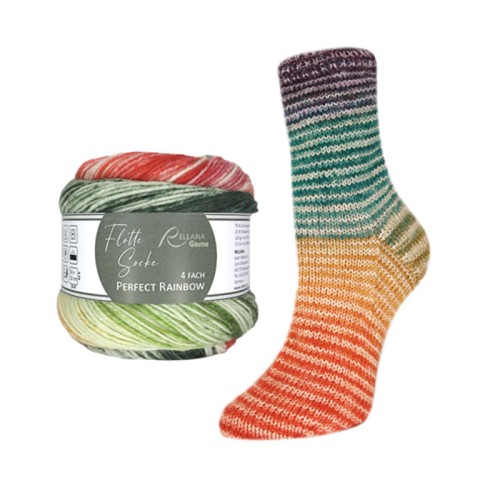 Włóczka skarpetkowa Rellana 4-fach Perfect Rainbow / 3125
