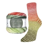 Włóczka skarpetkowa Rellana 4-fach Perfect Rainbow / 3123
