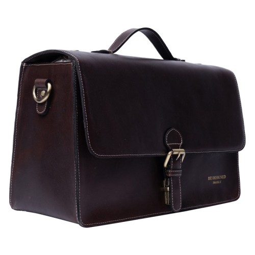 Torba projektowa / RE:DESIGNED / Project 133 / skóra / dark brown