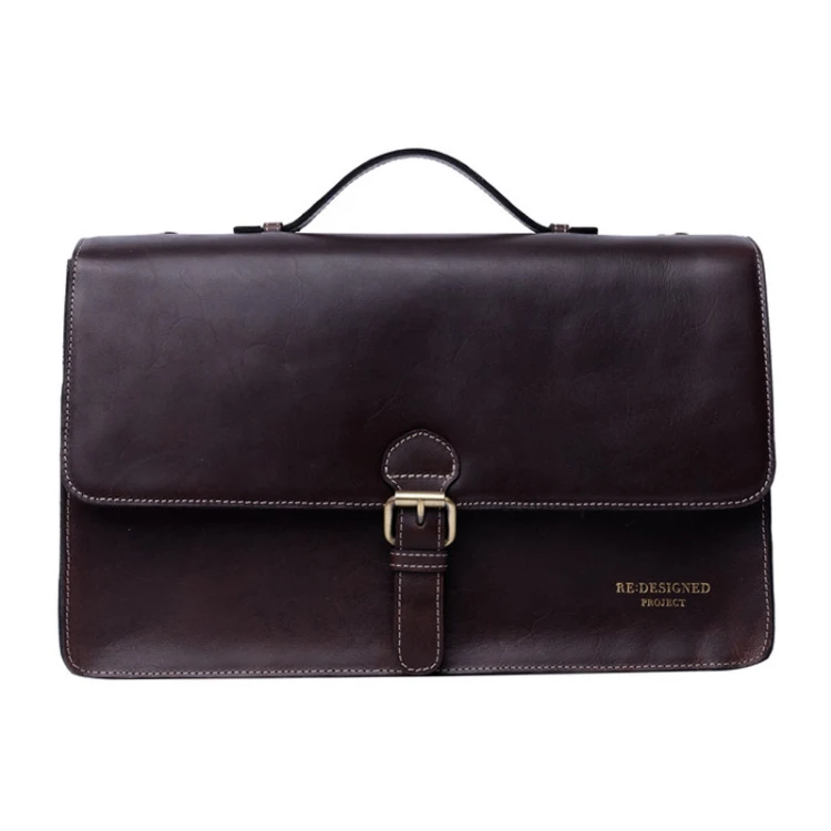 Torba projektowa / RE:DESIGNED / Project 133 / skóra / dark brown