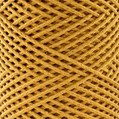 Sznurek Macrame Cotton  rolka 200 m  musztarda