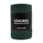Sznurek Macrame Cotton by KOKONKI 2mm / rolka 200m / butelkowa zieleń - OUTLET
