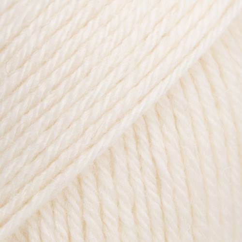 Włóczka Drops Saga 01 / ecru / uni colour
