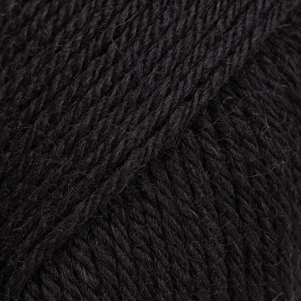 Włóczka Drops Saga 02 / czarny / uni colour