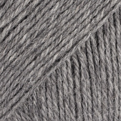 Włóczka Drops Flora 04 / średni szary / mix