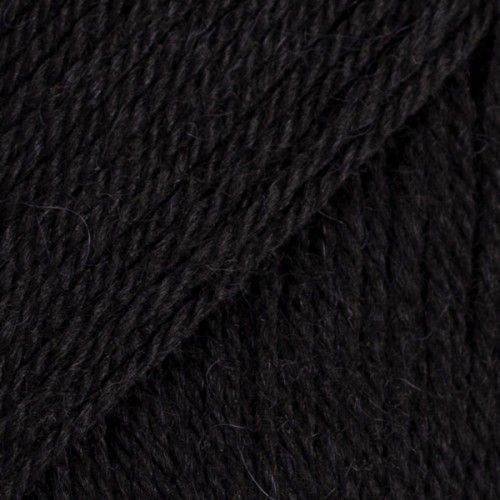 Włóczka Drops Flora 06 / czarny / uni colour