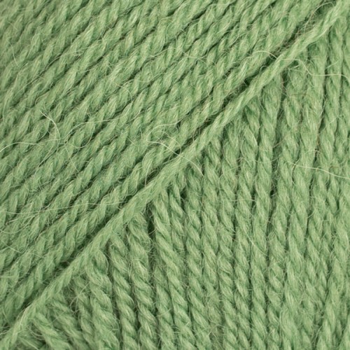 Włóczka Drops Flora 15 / zielony / uni colour