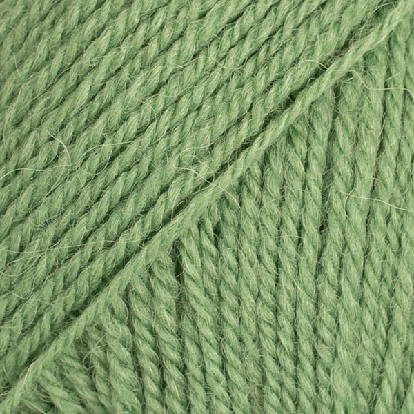 Włóczka Drops Flora 15 / zielony / uni colour