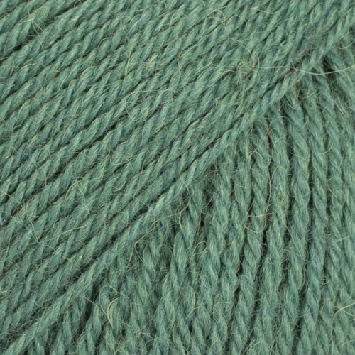 Włóczka Drops Flora 23 / zamglony las / uni colour