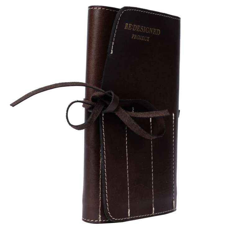 Etui na szydełka RE:DESIGNED / Project 130 / skóra / dark brown
