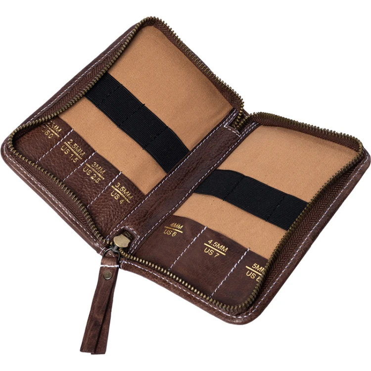 Etui na druty wymienne RE:DESIGNED / Project 135 / skóra / woodsmoke