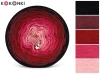 KOKONEK Classic B326 PIMOtki Bordowe kwiaty - Czerń/malaga/burgunda/magenta/morela