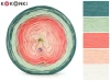 KOKONEK Classic B329 PIMOtki Kwiaty vintage - Ciemny szmaragd/szałwia/papaja/brzoskwinia/krem