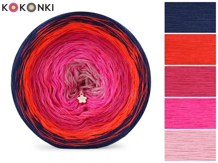 KOKONEK Classic B331 PIMOtki Różowe love - Granat/mak/magenta/ultra róż/malinowy róż