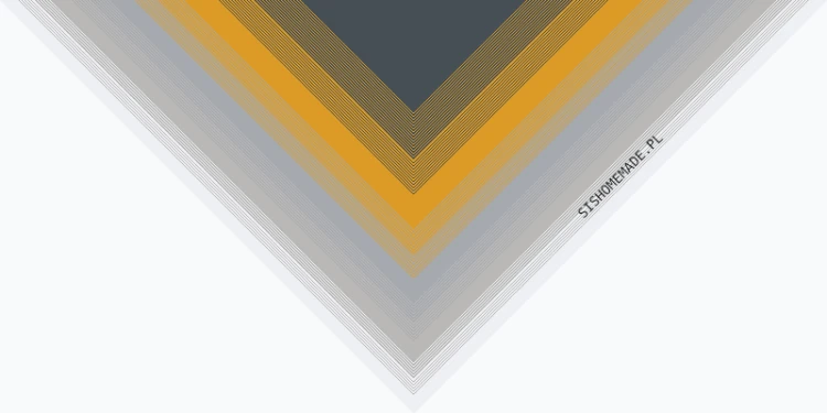 KOKONEK Classic B332 PIMOtki Szaro-Złoty marmurek - Ciemny szary/musztarda/średni szary/beton/jasny szary
