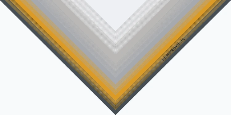 KOKONEK Classic B332 PIMOtki Szaro-Złoty marmurek - Ciemny szary/musztarda/średni szary/beton/jasny szary
