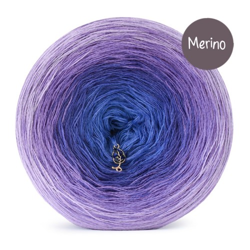 KOKONEK_Merino 890 Heather hill - Lawenda/jasny fiolet/atrament/niebieski / 3 nitki / 1500 m / 320 g - GOTOWY