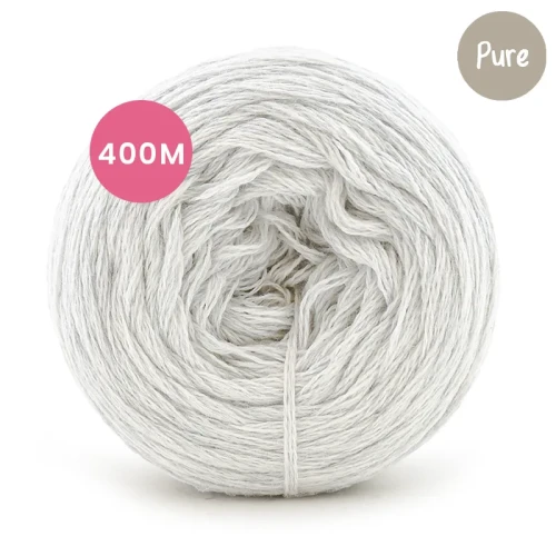 KOKONEK_Pure Mono jeden kolor - księżycowy / 3 nitki / 400 m / 80 g - GOTOWY