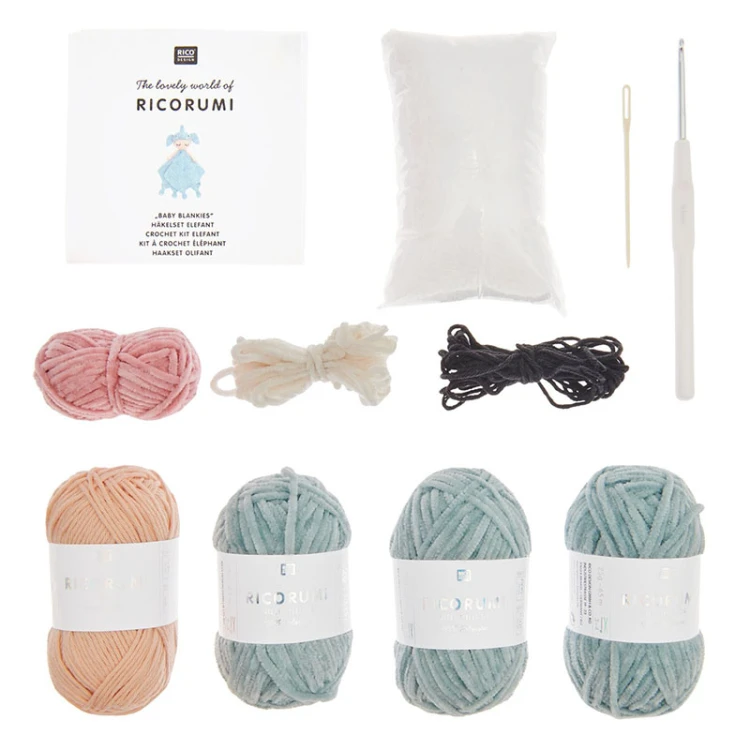 Zestaw na maskotkę amigurumi Rico Design Ricorumi Crochet Kit Elefant