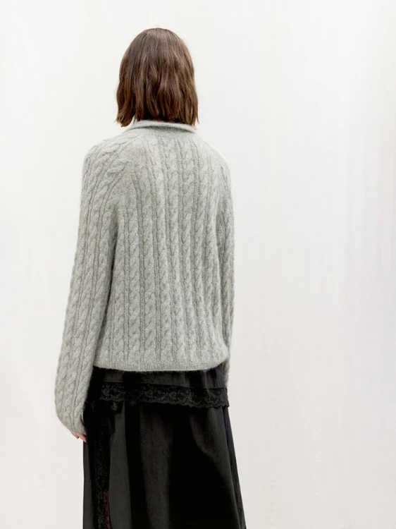 Wzór druty Sandnes Garn Amber Sweater 2606_03 - w języku angielskim