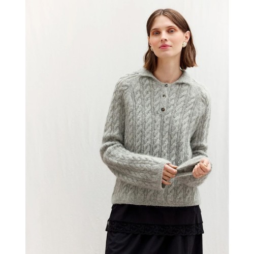 Wzór druty Sandnes Garn Amber Sweater 2606_03 - w języku angielskim