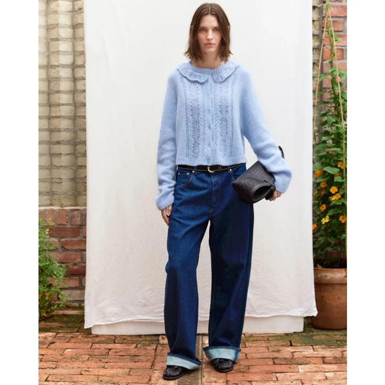 Wzór druty Sandnes Garn Bloom Cardigan 2606_04 - w języku angielskim
