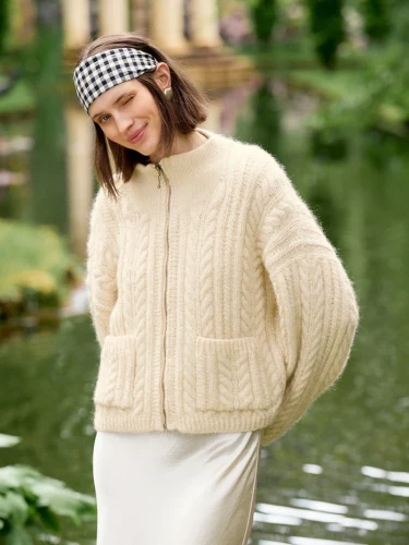 Wzór druty Sandnes Garn Kaja Jacket 2606_07 - w języku angielskim