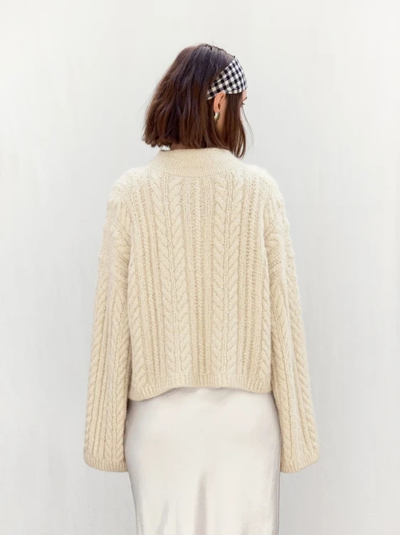 Wzór druty Sandnes Garn Kaja Jacket 2606_07 - w języku angielskim