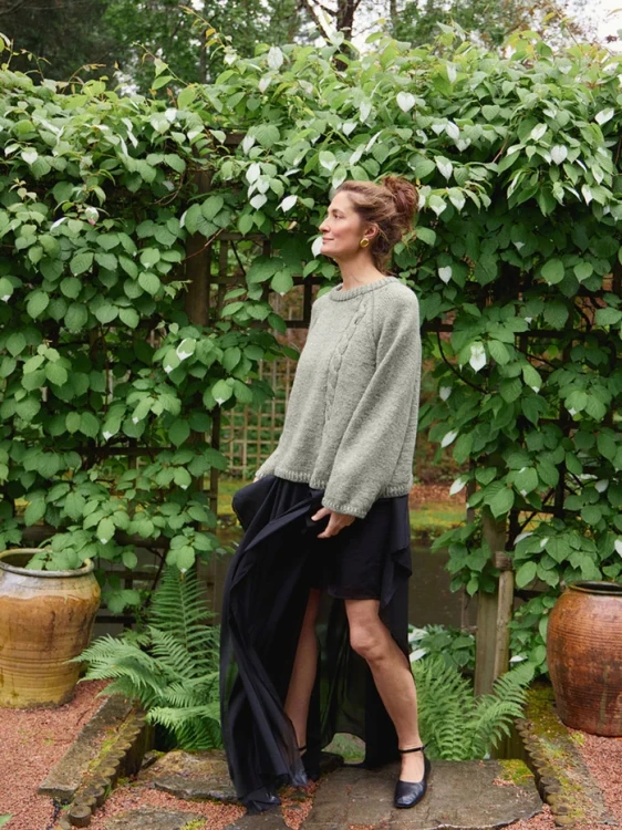 Wzór druty Sandnes Garn Laura Sweater 2606_10 - w języku angielskim