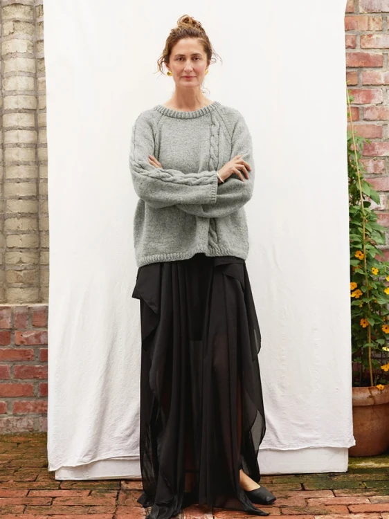 Wzór druty Sandnes Garn Laura Sweater 2606_10 - w języku angielskim