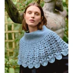 Wzór szydełko i druty Sandnes Garn Flowerfield Poncho 2606_15 - w języku angielskim