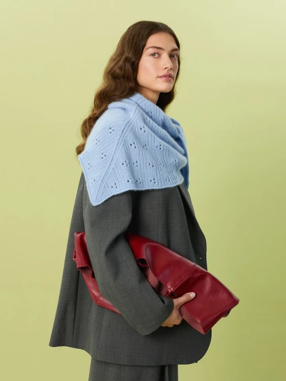 Wzór druty Sandnes Garn Miu Pointelle Shawl 2607_03 - w języku angielskim