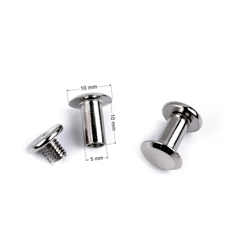 Nit kaletniczy skręcany do metek / czarny lakier / 10 mm / 10 szt / 840269