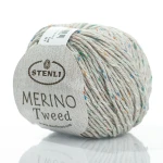 Włóczka Stenli Merino Tweed 08019 / popielaty