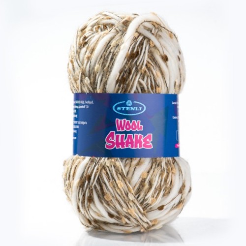 Włóczka Stenli Wool Shake 05 / beż i brąz