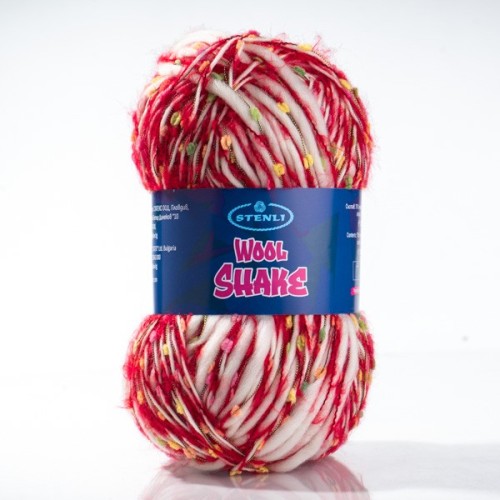 Włóczka Stenli Wool Shake 06 / kolorowa truskawka