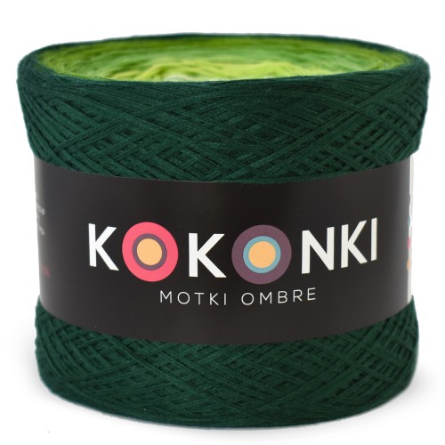 KOKONEK A130 Butelkowa zieleń/paproć/zieleń/jasna zieleń/jasna pistacja/biel