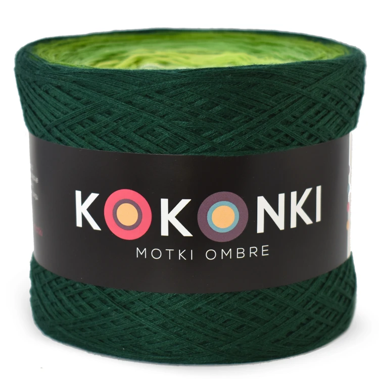 KOKONEK A130 Butelkowa zieleń/paproć/zieleń/jasna zieleń/jasna pistacja/biel