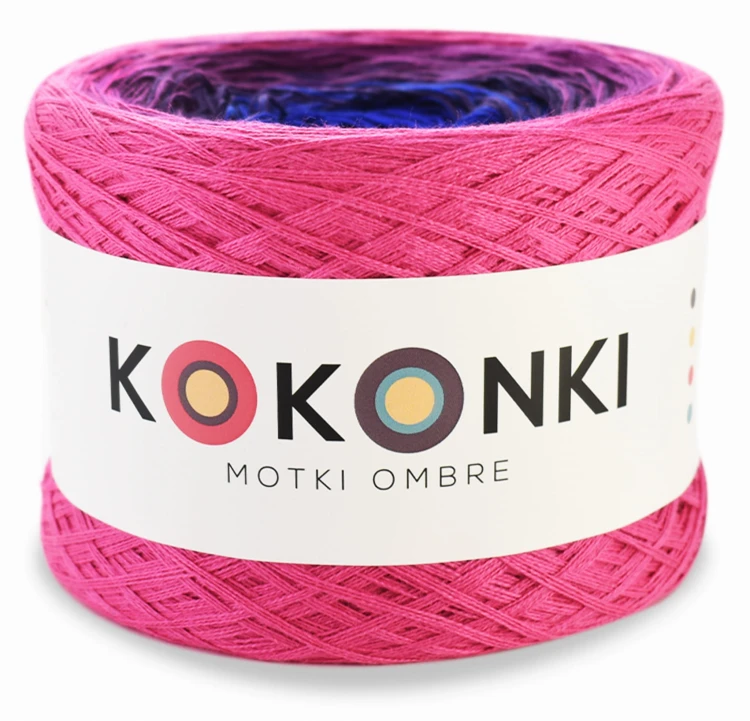 KOKONEK Fuksja/jeżyna/fiolet/kobalt