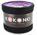KOKONEK Czarny/fiolet/jasny fiolet/blady fiolet/biały