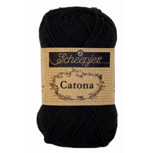 Włóczka Scheepjes Catona 100 g - 110 czarny