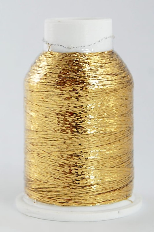 Nić metalizowana 01 złota DROPS Glitter