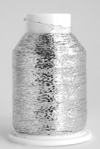 Nić metalizowana 02 srebrna DROPS Glitter